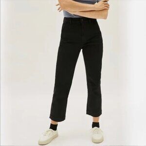 EVERLANE The Straight Leg Crop Regular Black Size 2 Sustainable Modern Classic